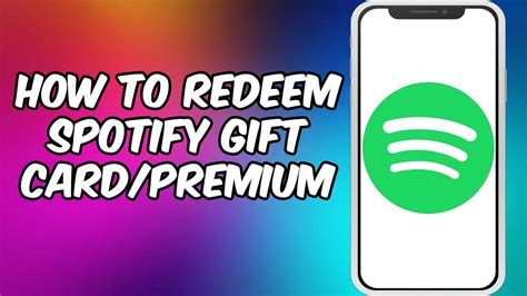 How To Redeem Spotify Gift Card Premium On Mobile App Youtube