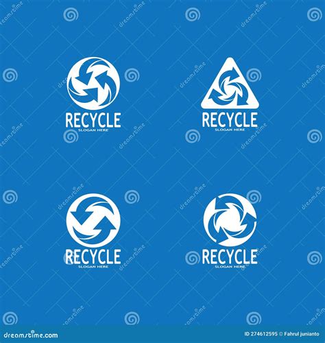 Recycle Icon Recycling Symbol Reuse Vector Graphics Logo Stock