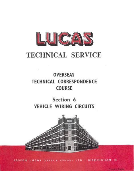 Lucas Service Manual — Vehicle Wiring Circuits – Moss Motoring