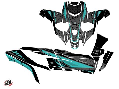 Kit D Co Ssv Kaiman Yamaha Yxz R Noir Turquoise Kutvek Kit Graphik