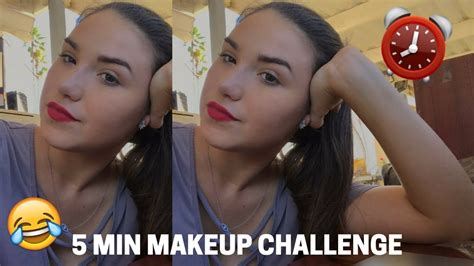 5 Min Makeup Challenge With A Twist Youtube