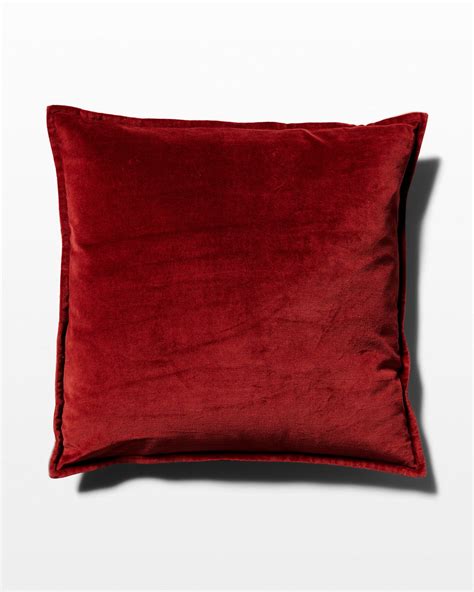 Pw Brent Cranberry Velvet Pillow Prop Rental Acme Brooklyn