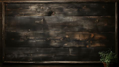 Old rustic wooden plank table with dark backdrop and rough pattern generated by AI 32836891 ...