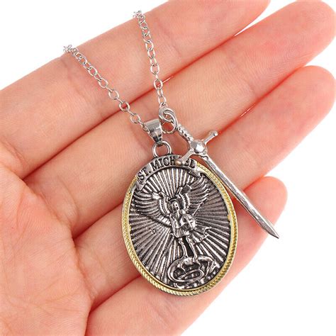 Catholic Patron Saint Pendant Michael St Michael The Archangel Pendant