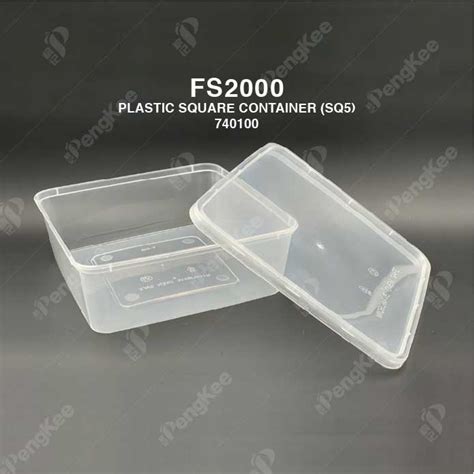 PLASTIC SQUARE CONTAINER FS2000 SQ5 30 S Peng Kee Enterprise Sdn