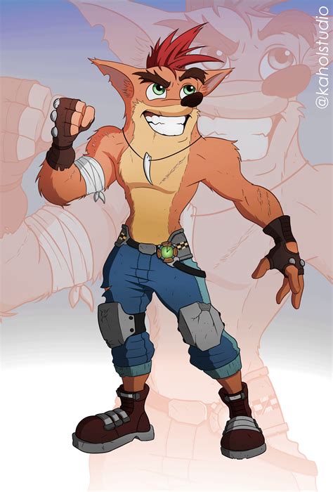 Colored Adult Crash Bandicoot By Me Rcrashbandicoot