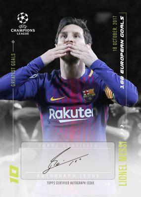 Football Cartophilic Info Exchange Topps Designed By Lionel Messi