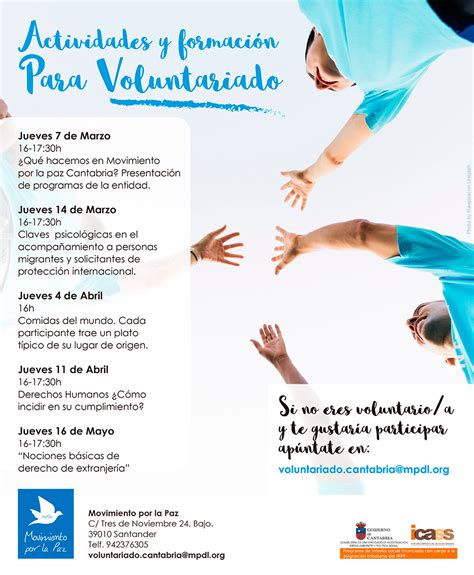 Actividades Y Formación Para Voluntariado Y Personas Interesadas