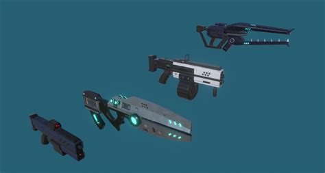 Sci Fi Weapons Pack Ranged Melee