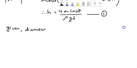 Solved Find The Angle At Which The Surface Tension Film Leaves The