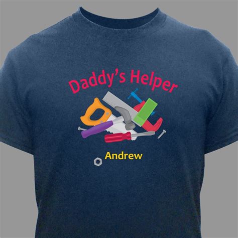 Personalized Daddy S Helpers T Shirt Dad Shirts GiftsForYouNow