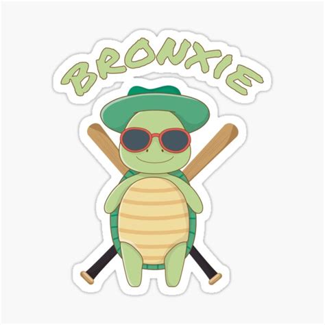 Bronxie The Turtle Yankees Sticker For Sale By Krimobk Redbubble