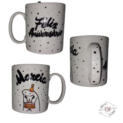 Caneca Feliz Anivers Rio Elo Produtos Especiais