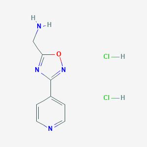 3 Pyridin 4 Yl 1 2 4 Oxadiazol 5 Yl Methanamine Dihydrochloride