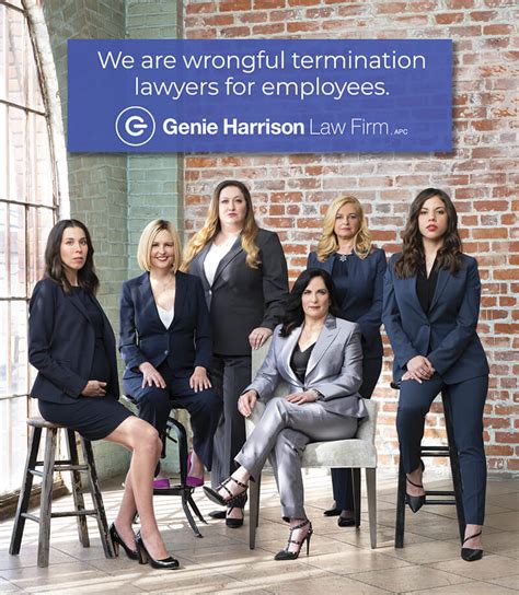 Top wrongful termination lawyers at the Genie Harrison Law Firm