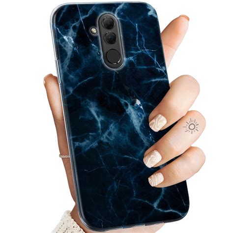 ETUI DO HUAWEI MATE 20 LITE WZORY GRANATOWE OBUDOWA POKROWIEC CASE