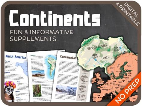 Continents Teaching Resources