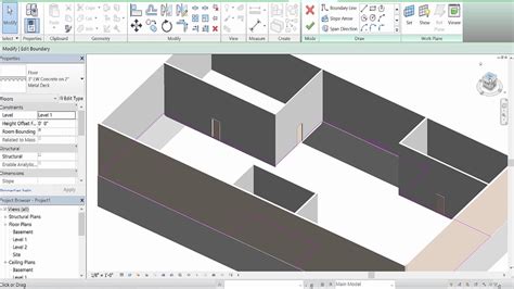 Autodesk Revit 2017 Creating Floor Openings Youtube