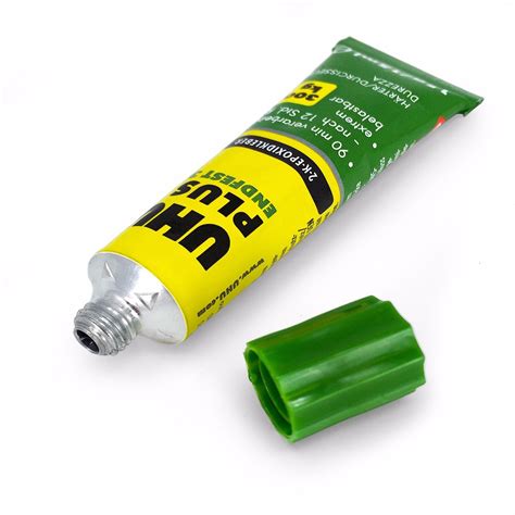 UHU Plus Endfest Two Component Adhesive 0 0728lbs 2 K Epoxy Epoxy Resin