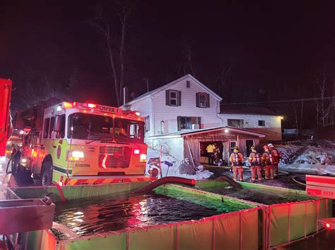 Cortland County firefighters overpower overnight fire (Photos Included