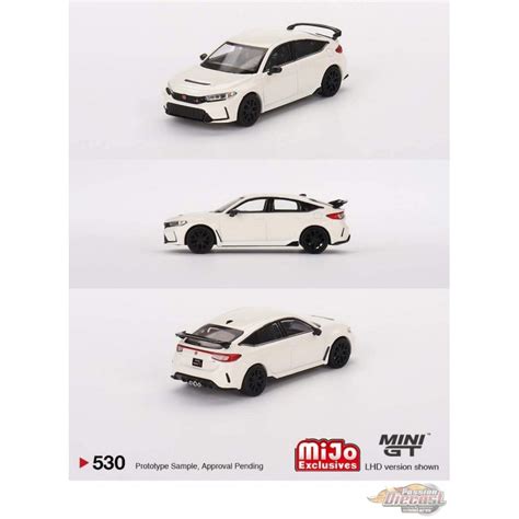 Honda Civic Type R Championship White 2023 - Mini GT - 1:64 - MGT00530 ...