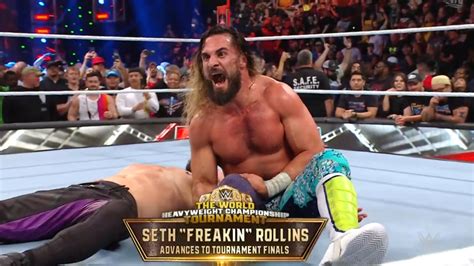 Wwe Raw Results Seth Rollins Defeats Finn Balor And Becomes The First Finalist For The World