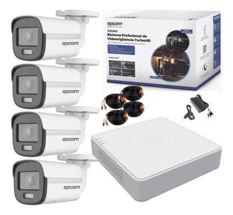 Kit Videovigilancia 4 Camaras Metalicas Colorvu Dvr 2mp Cctv Envío gratis