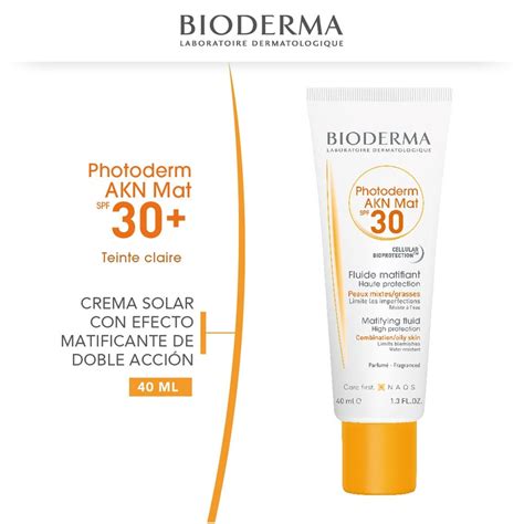 Photoderm Akn Mat Spf 30 Fluido Matificante 40 Ml Farmacias Cruz Verde