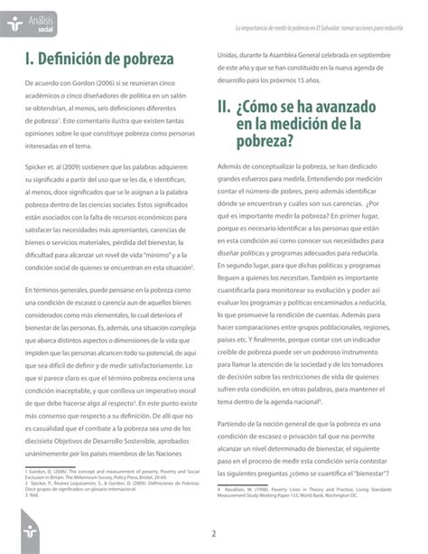 La Importancia De Medir La Pobreza En El Salvador Tomar Acciones Para