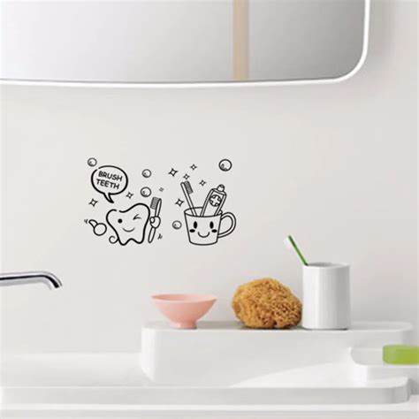 creative funny Wall Stickers Bathroom Glass Door Stickers Cute Children ...