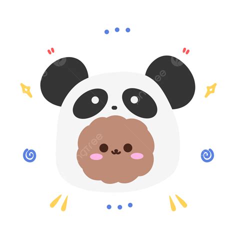 Lindo Oso Emoji Como Decoraci N De Pegatina Coreana Panda Png Oso