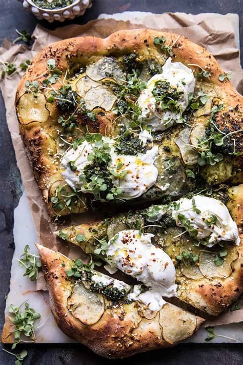 Pesto Potato And Burrata Pizza Half Baked Harvest