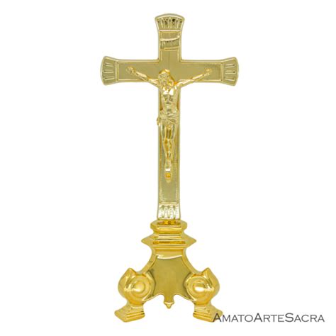 Crocifisso Da Altare Su Candeliere Barocco AmatoArteSacra