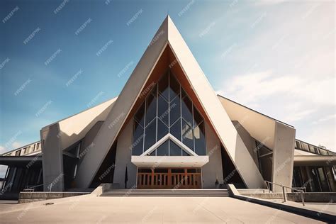 Premium Photo | Modern church architecture