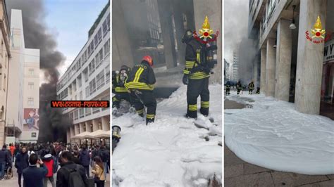 Incendio A MIlano Le Immagini Della Colonna Di Fumo Nero