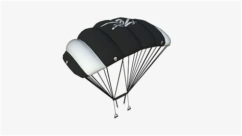 3D model Parachute A05 Pirate Skull - Character Accessories Design VR ...