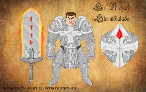 Sir Richard Stormblade Armor Sheet By DanteInHell Hentai Foundry