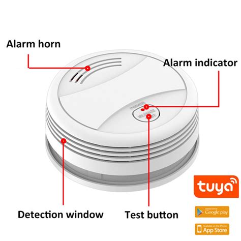 Daytech Sm Wireless Smoke Detector With Wifi Fire Alarm Sensor