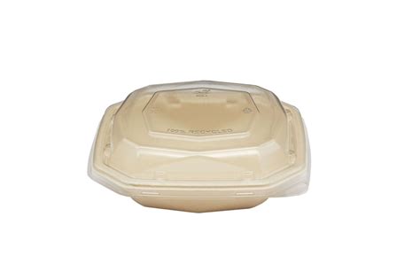 St Ck Duni Salatschale Octa Ml Mm Braun Aus Bagasse