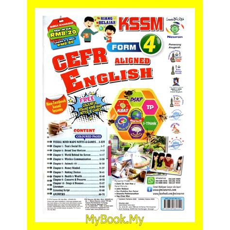 MyB Buku Latihan Riang Belajar CEFR Aligned KSSM Tingkatan 4