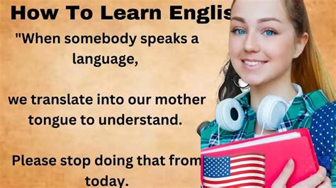 How To Learn English Learn English Through Story Level English