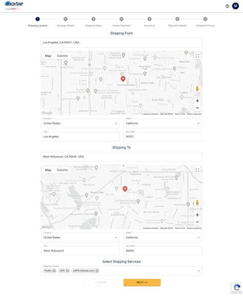 Comparing delivery times for ups express saver