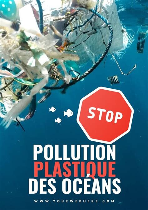 Modèles Daffiches Stop à La Pollution Plastique