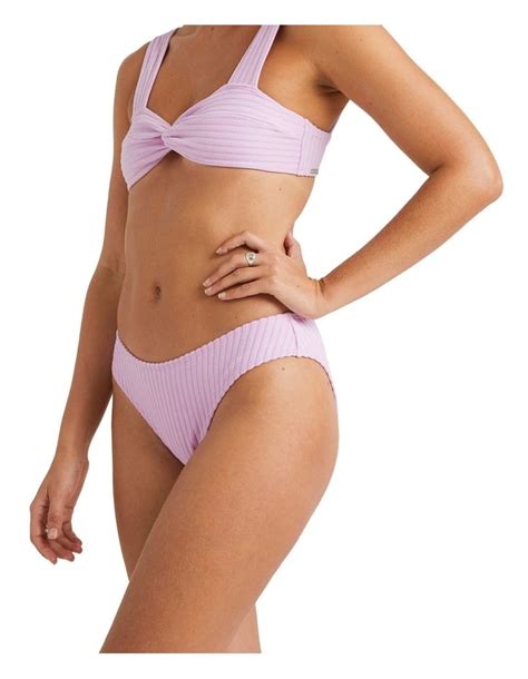 Billabong Terry Rib Bondi Bikini Bottoms In Purple MYER