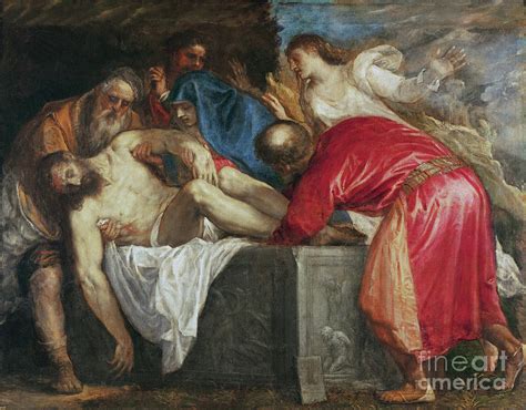 The Entombment Of Christ Painting By Titian Fine Art America