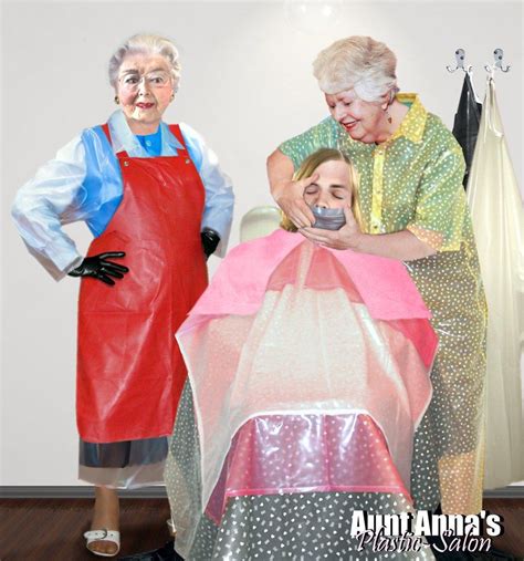 The Strict Aunts Plastic Clothes Plastic Aprons Clothes