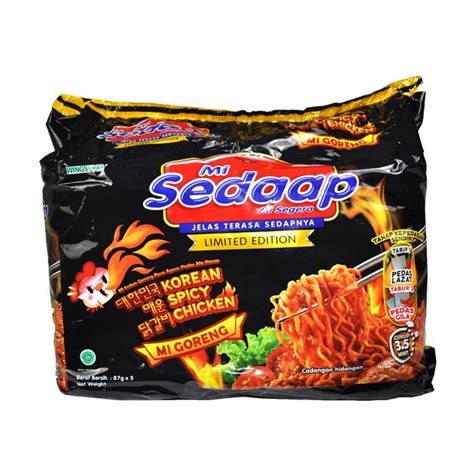 Buy Mi Sedaap Mee Goreng Korean Spicy Chicken 5s X 87g For Only Rm599