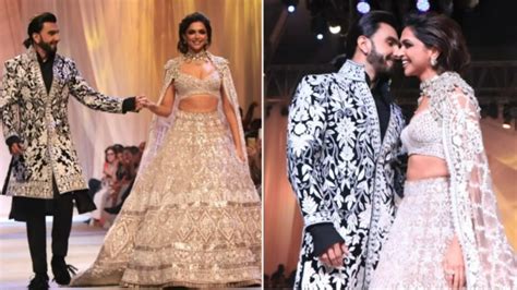 Ranveer Singh Kisses Deepika Padukone On Ramp Walk At Manish Malhotras