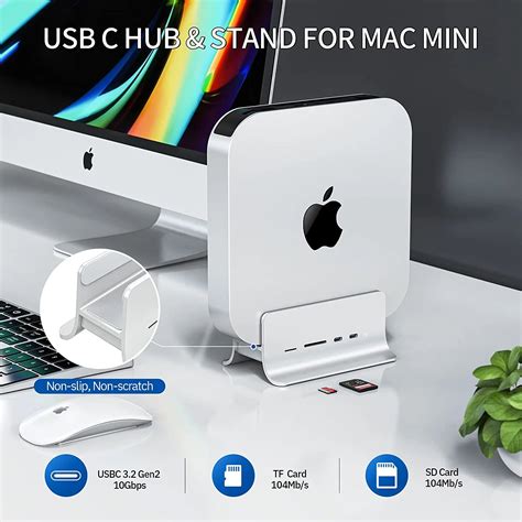 10gb Minisopuru Mac Mini Dock And Type C Stand With Ssd Enclosure