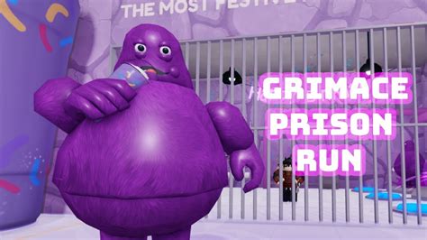 Grimace Prison Run Roblox Youtube